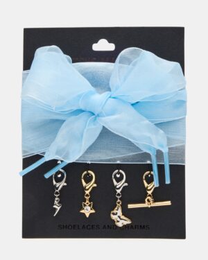 Shoe Laces And Charms Blue