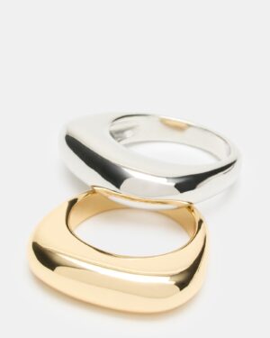 Puffy Ring Set Gold Multi