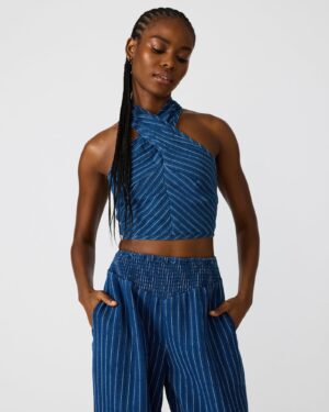 Winnie Top Mixed Indigo