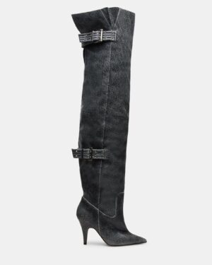Baddie Black Distressed
