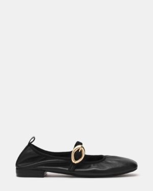Daffia Black Leather